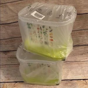2x Tupperware Small Deep Fridgesmart Containers